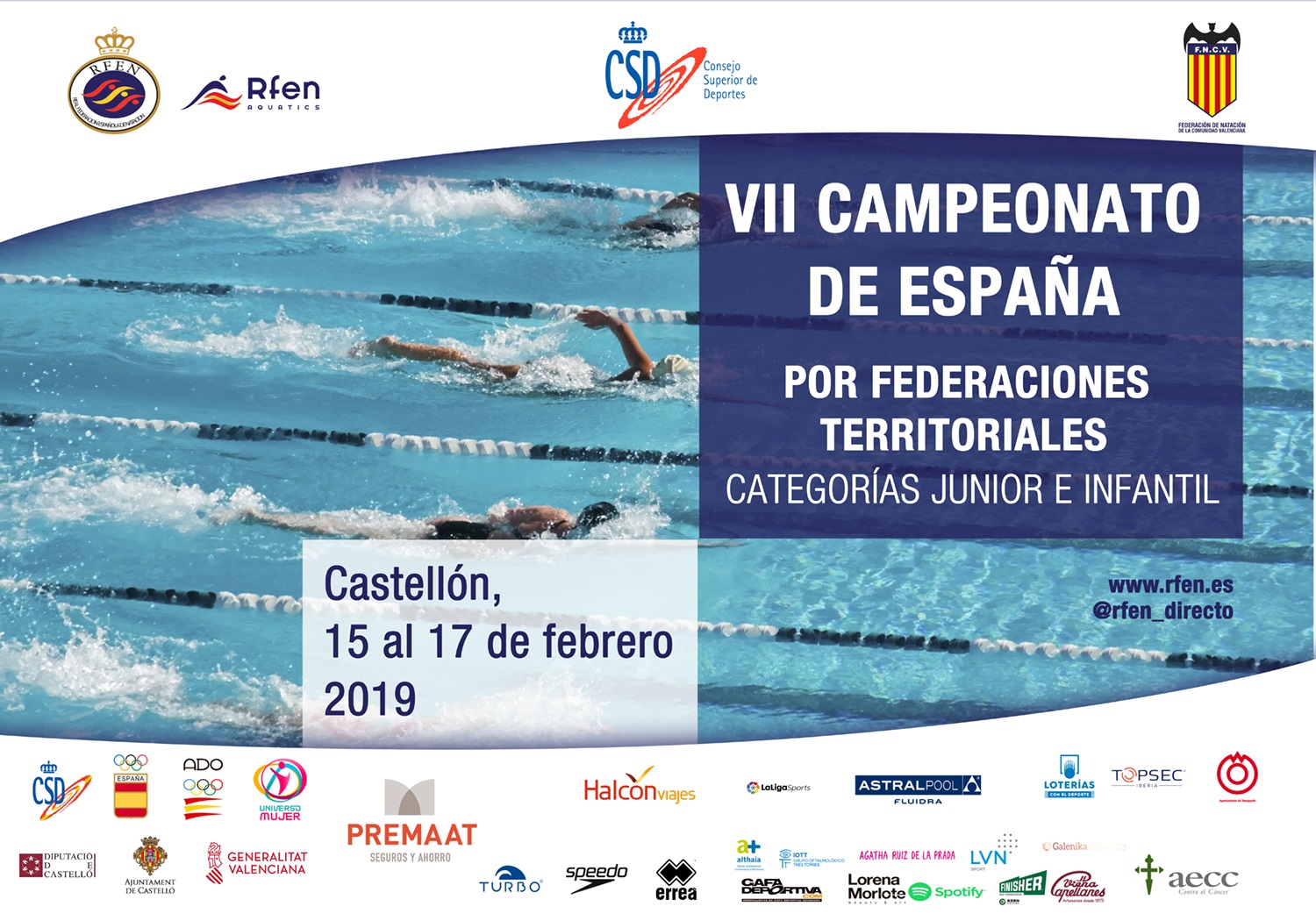 VII CTO. ESPAÑA DE NATACIÓN POR CC.AA JUNIOR-INFANTIL