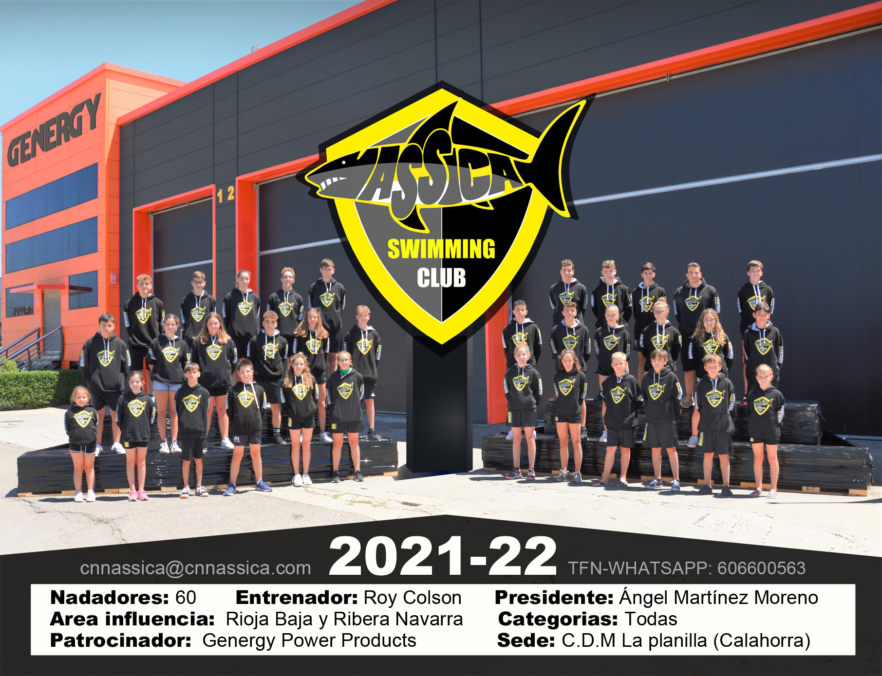 Foto oficial 2021-22 Nassica Natación