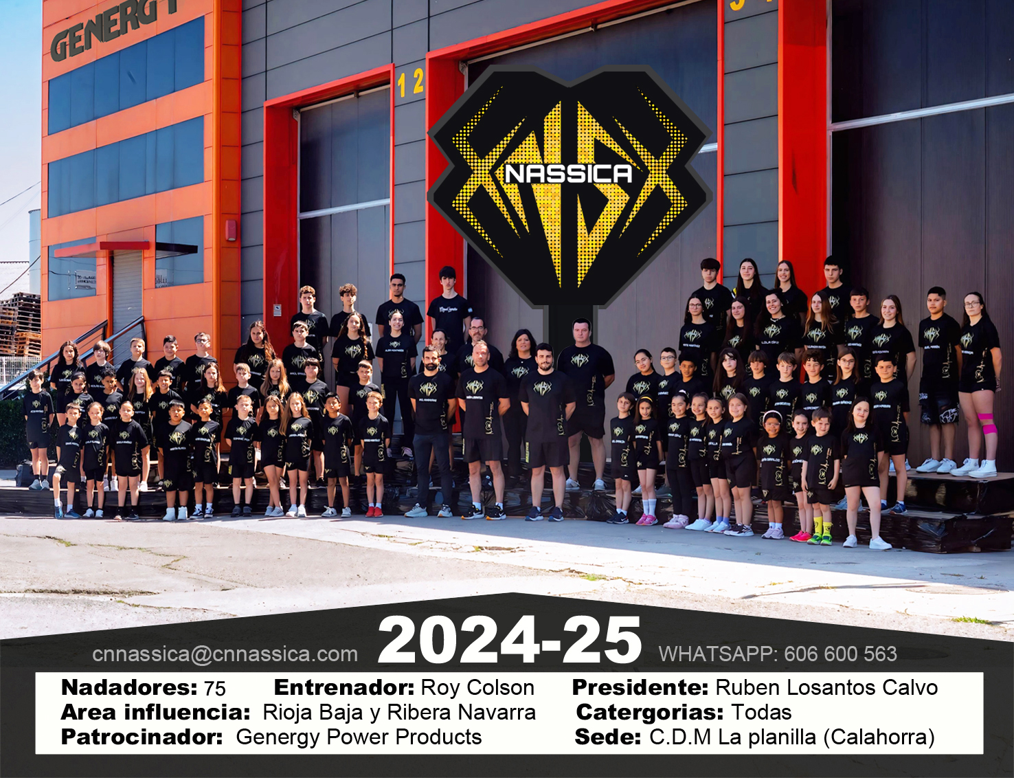 Foto oficial 2023-24 Nassica Natación